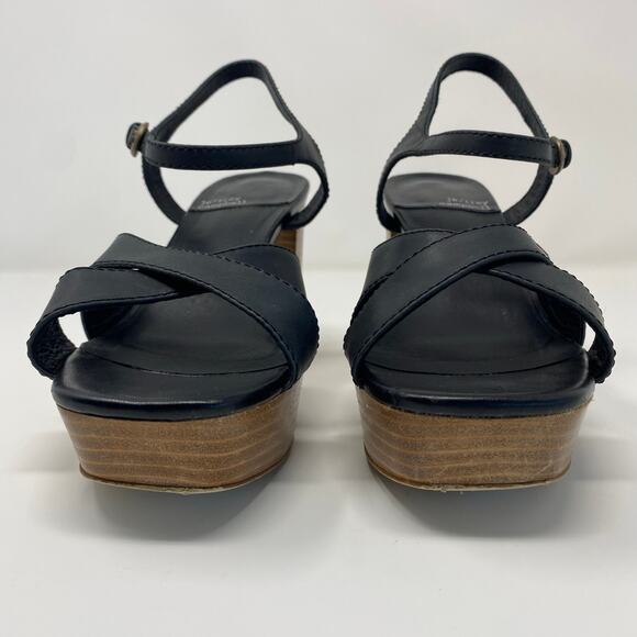 Jeffrey Campbell Black Seraphina Ankle Strap Platform Sandal Size 9 - Picture 3 of 9